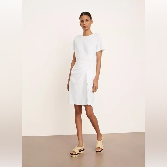 Vince - Short Sleeve Waist Tie Dress - Picture 2 of 9